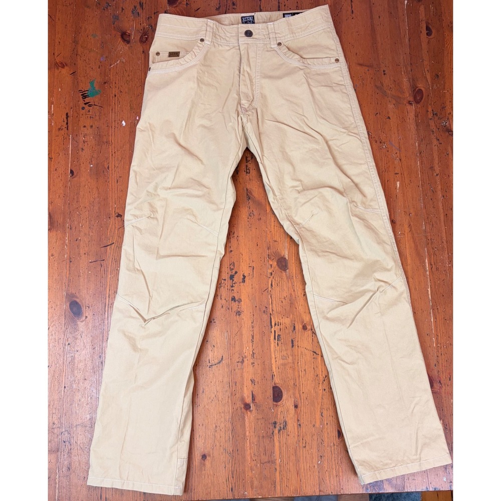 Kuhl Revolvr Lean Mens 32x31 Tan Khaki Performance Hiking Pants Womens 16F